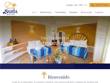 Tablet Screenshot of hotelbahiahuatulco.com